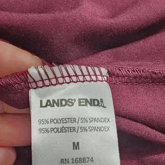 Lands' End Floral Long sleeve Crewneck T Shirt M 2614 - Picture 6 of 7